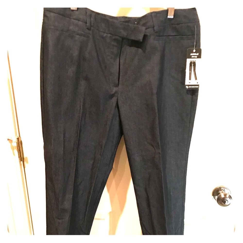 New Ladies dress jean slim leg, ankle pants